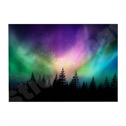Aurora Borealis 3D Hole In The Wall Sticker