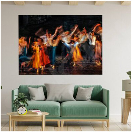 Dancing People 3D Hole In The Wall Sticker