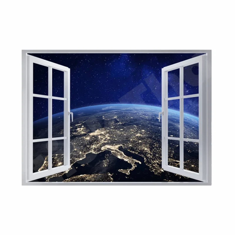 Planet Earth 3D Hole In The Wall Sticker