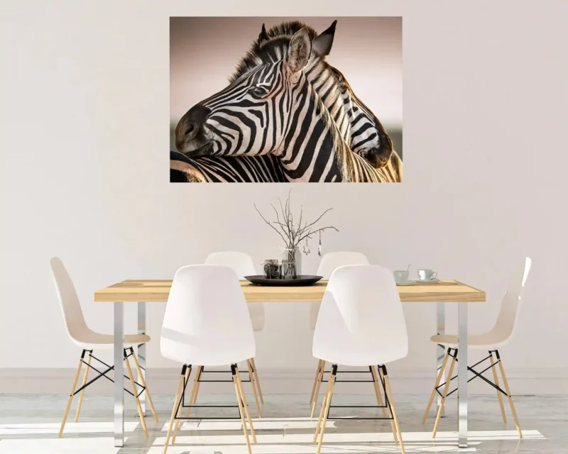 Zebras in Love 3D Wall Sticker