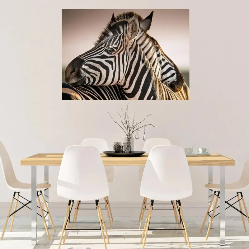 Zebras in Love 3D Wall Sticker
