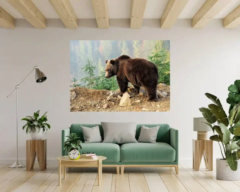 Grizzly Bear 3D Wall Sticker