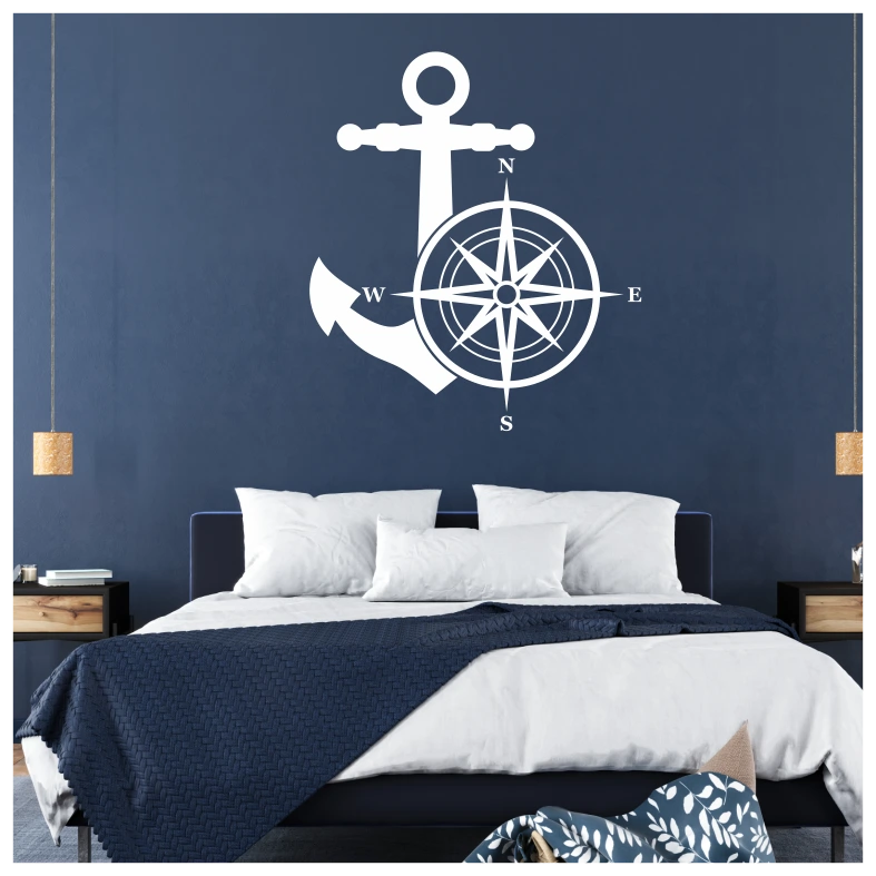Anchor Compass Adventure Wall Sticker