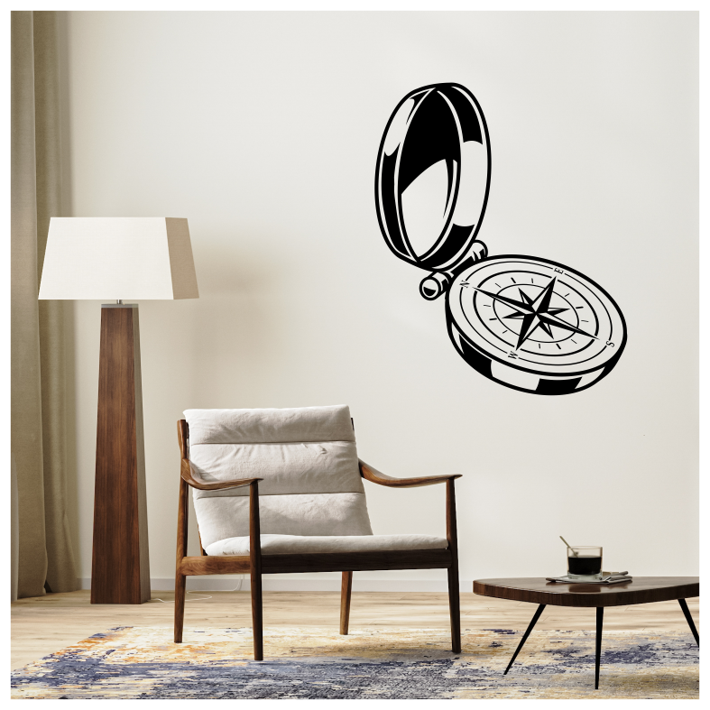 Compass Adventure Wall Sticker