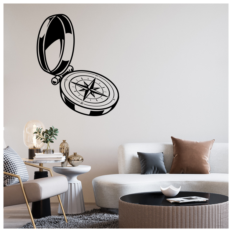 Compass Adventure Wall Sticker