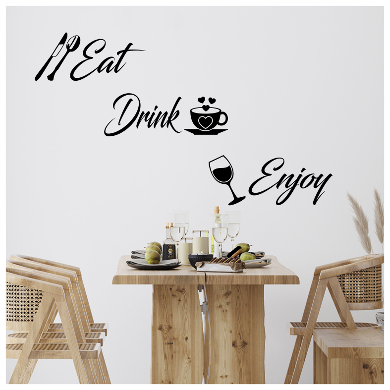 Eat Drink Enjoy Wall Sticker