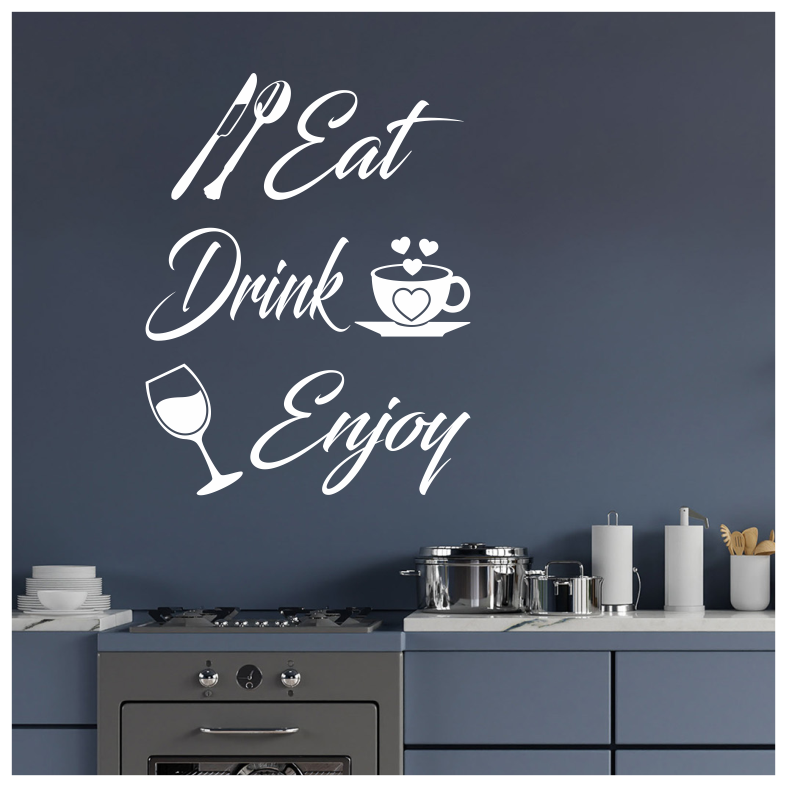 Eat Drink Enjoy Wall Sticker