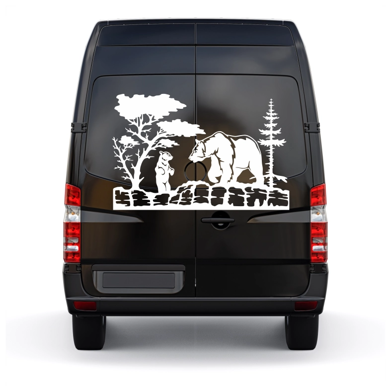 Wildlife Bears Car Sticker Decal