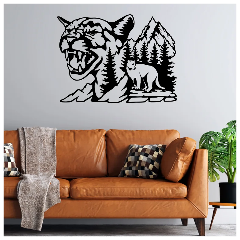 Wildlife Cougar Wall Sticker