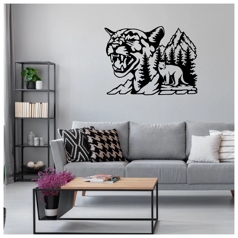 Wildlife Cougar Wall Sticker