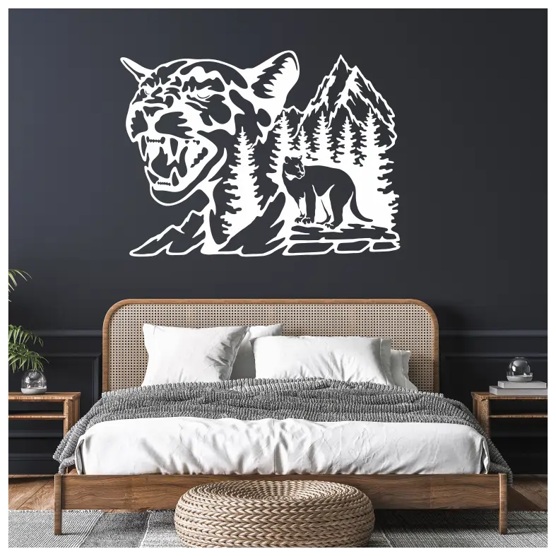 Wildlife Cougar Wall Sticker