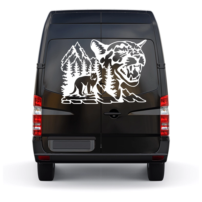 Wildlife Cougar Car Sticker Decal