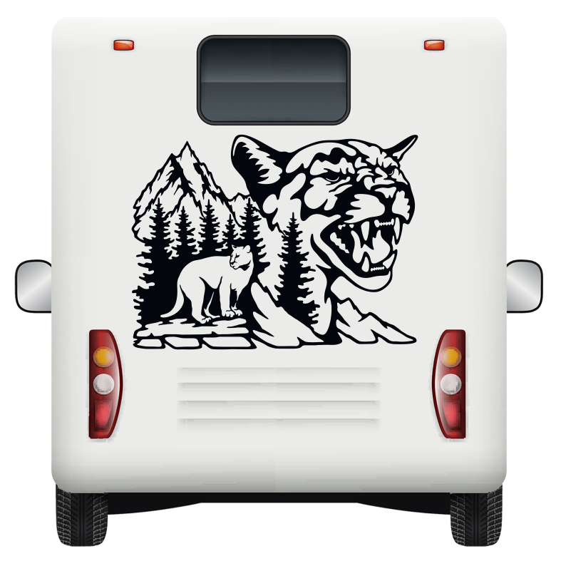 Wildlife Cougar Car Sticker Decal