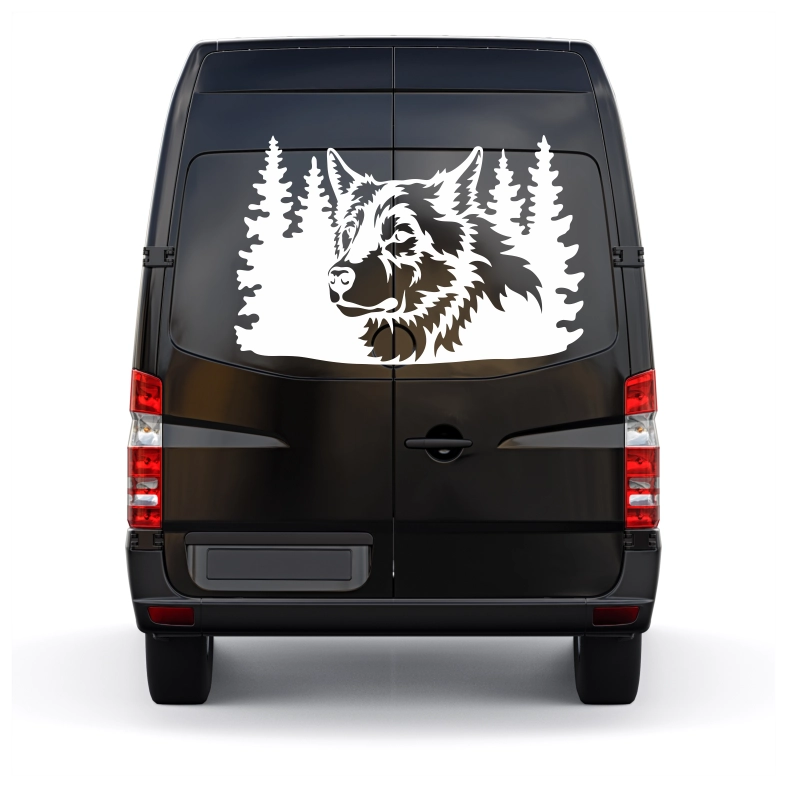 Wolf Forest Car Sticker Decal
