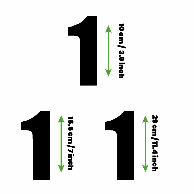 Set of 10 Number Stickers