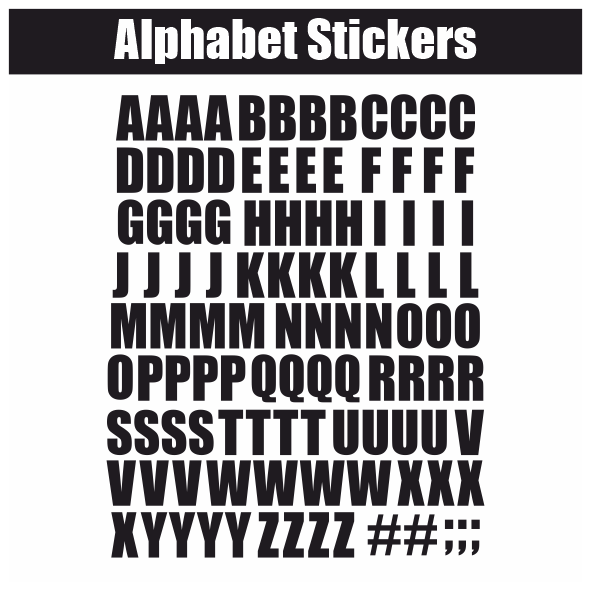 Alphabet Stickers