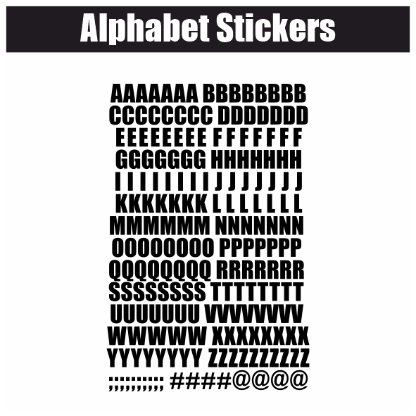 Alphabet Stickers