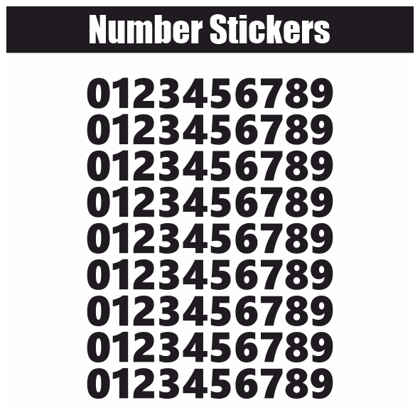 Numbers Stickers