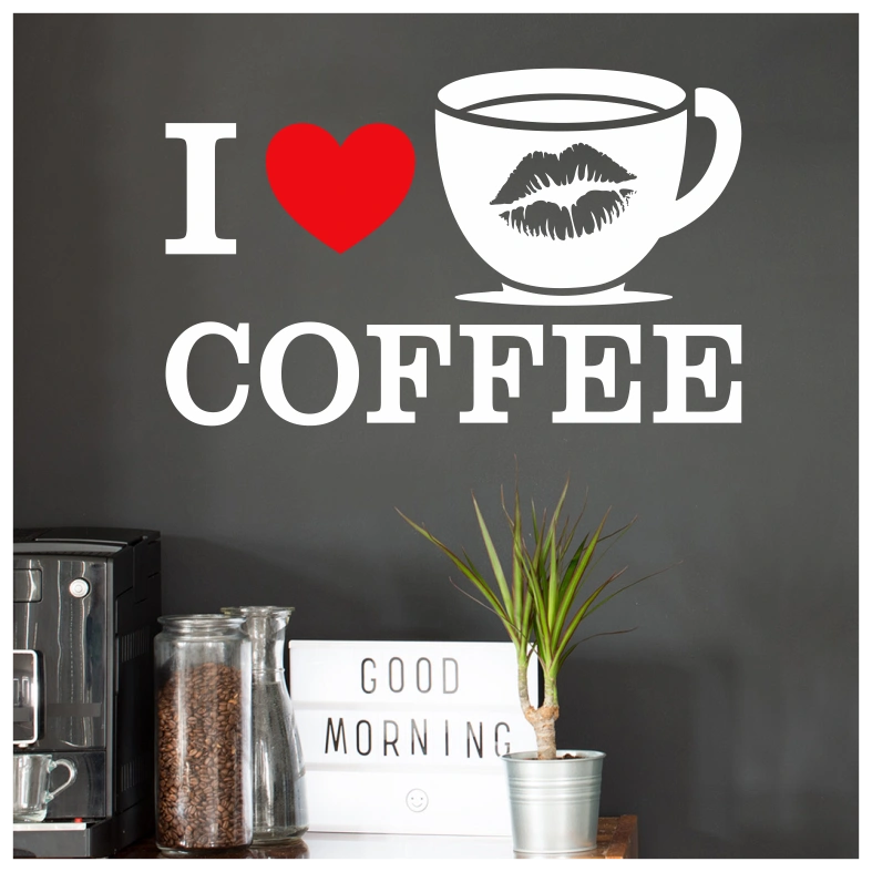 I love Coffee Wall Sticker