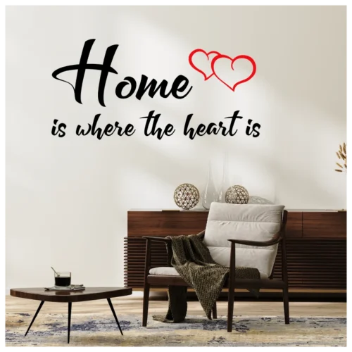 Home Is Where Quote Wall Sticker