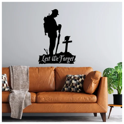 Lest We Forget Soldier Wall Sticker