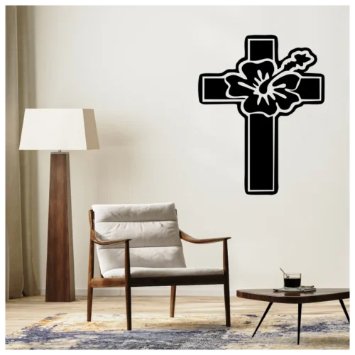 Lest We Forget Cross Wall Sticker