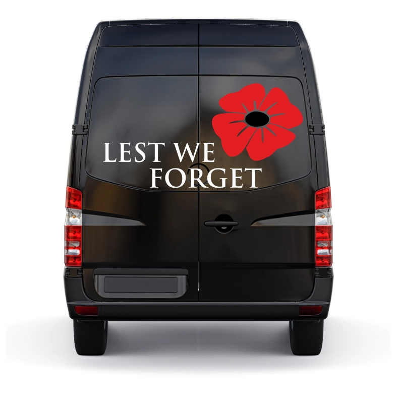 Lest We Forget Poppy Car Sticker Decals