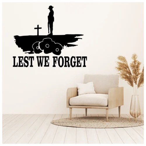 Lest We Forget Soldier Wall Sticker