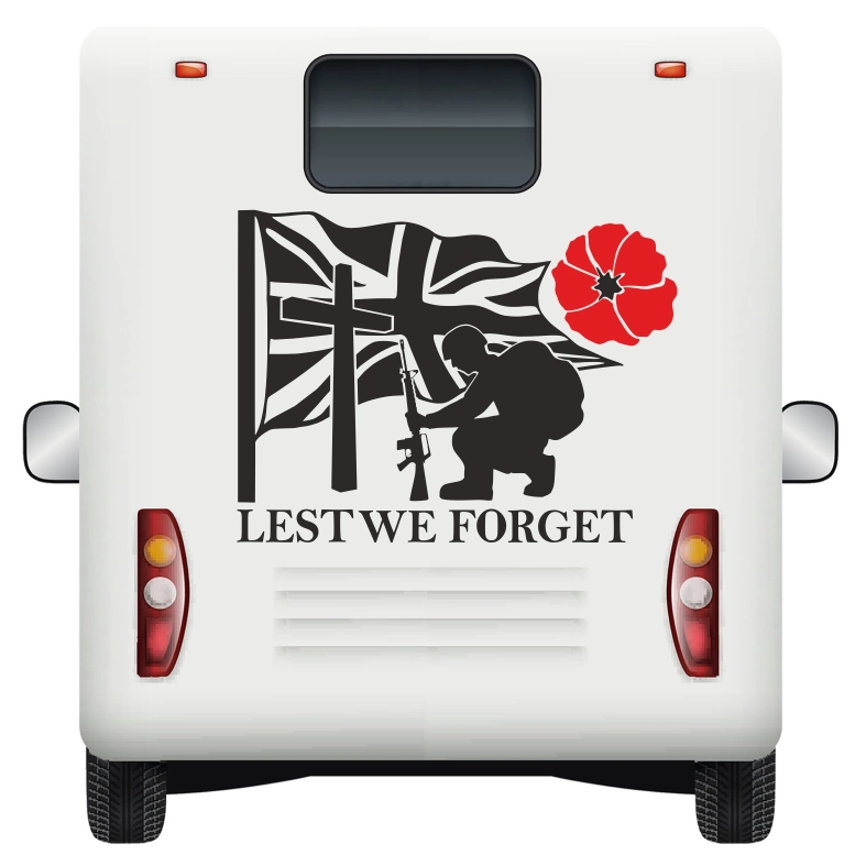 Lest We Forget Car Sticker Decals