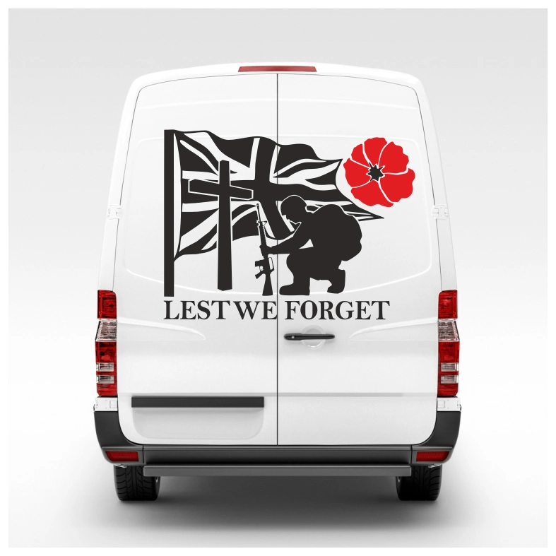 Lest We Forget Car Sticker Decals