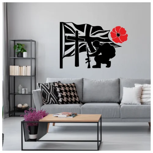 Lest We Forget Flag Wall Sticker