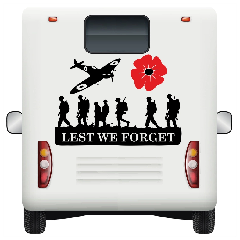 Lest we Forget Car Sticker Decals