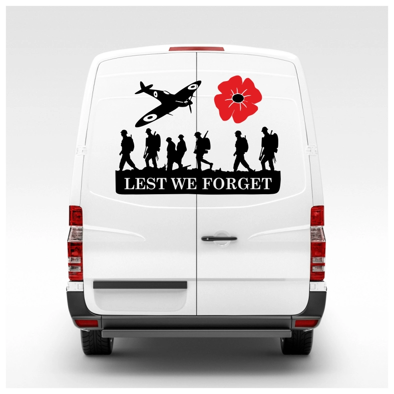 Lest we Forget Car Sticker Decals