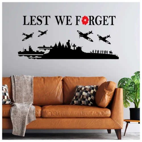 Lest We Forget Ships Wall Sticker