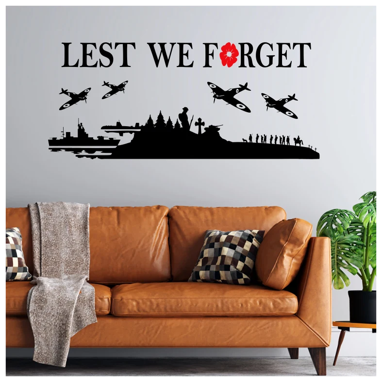 Lest We Forget Ships Wall Sticker