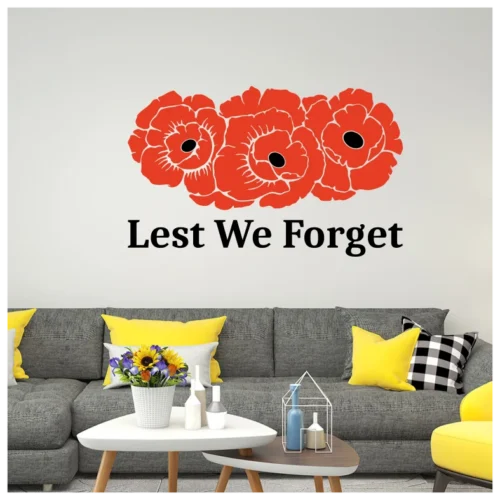 Poppies Lets We Forge Wall Sticker