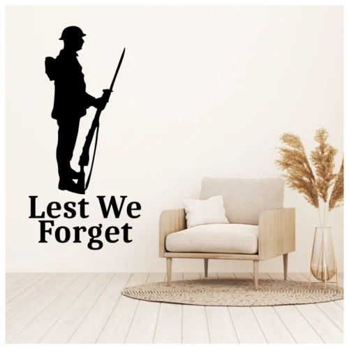 Soldier Remembrance Day Wall Sticker