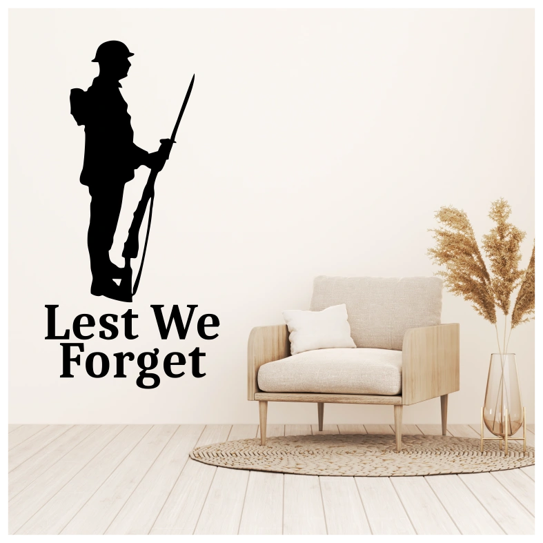 Soldier Remembrance Day Wall Sticker