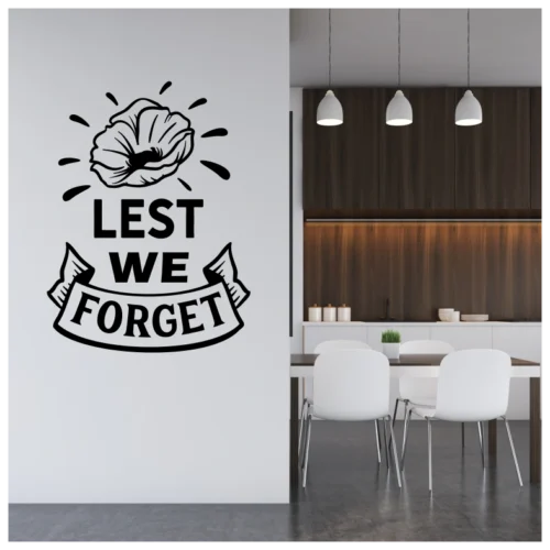 Lest We Forget Poppy Wall Sticker