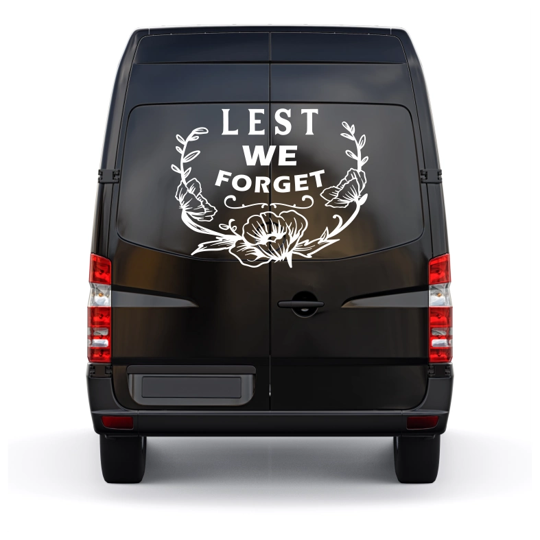 Lest We Forget Poppy Car Sticker Decals