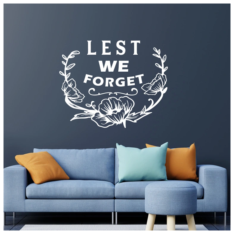 Lest We Forget Poppy Wall Sticker