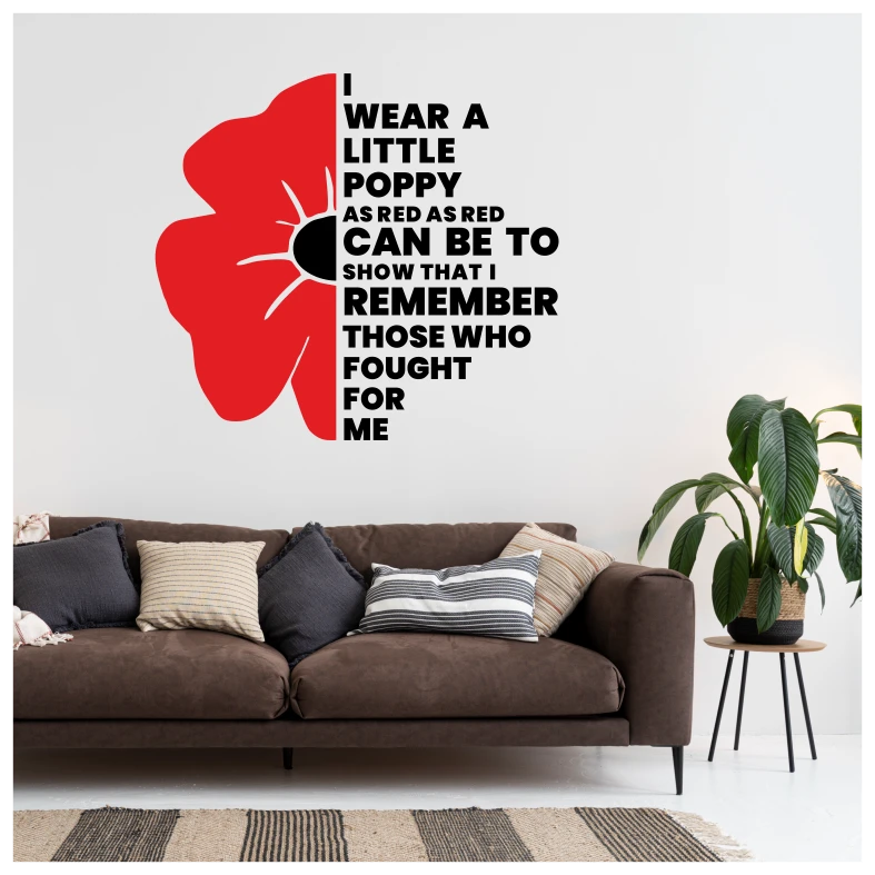 Poppy Quote Wall Sticker