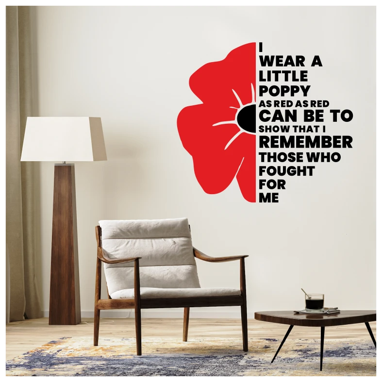Poppy Quote Wall Sticker