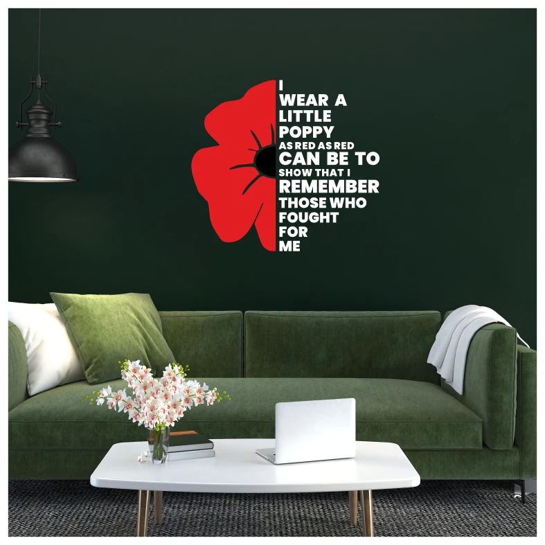 Poppy Quote Wall Sticker
