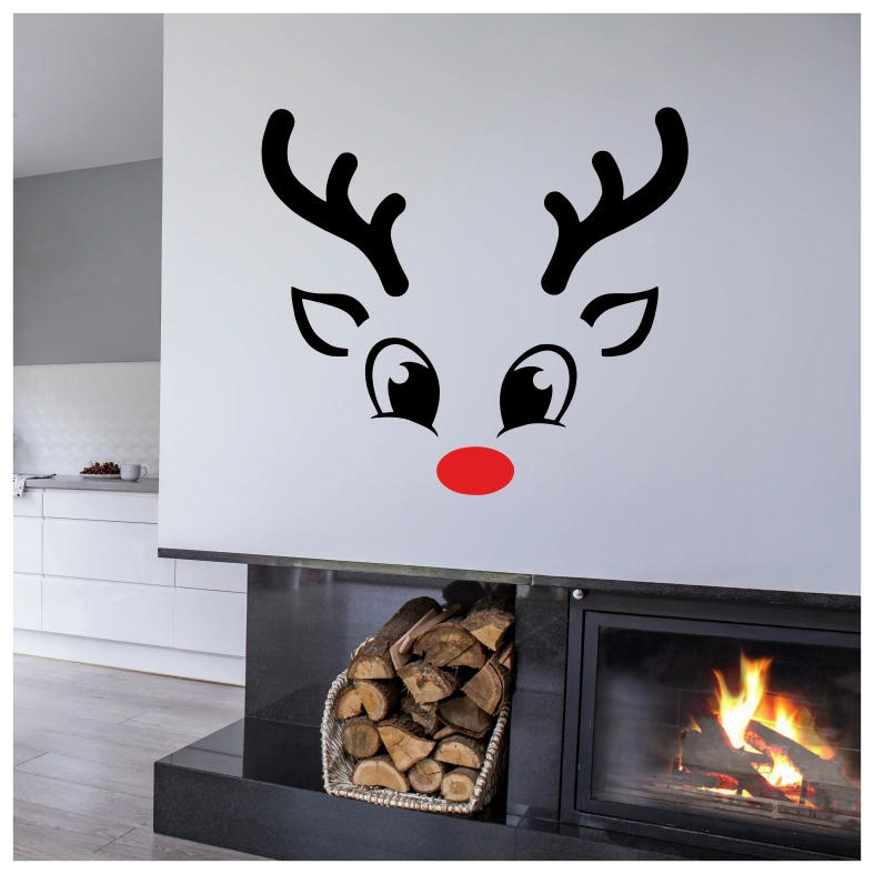 Cute Reindeer Boy Wall Sticker