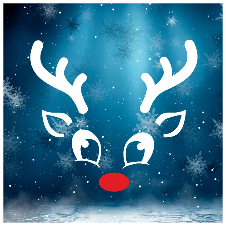 Cute Reindeer Boy Wall Sticker