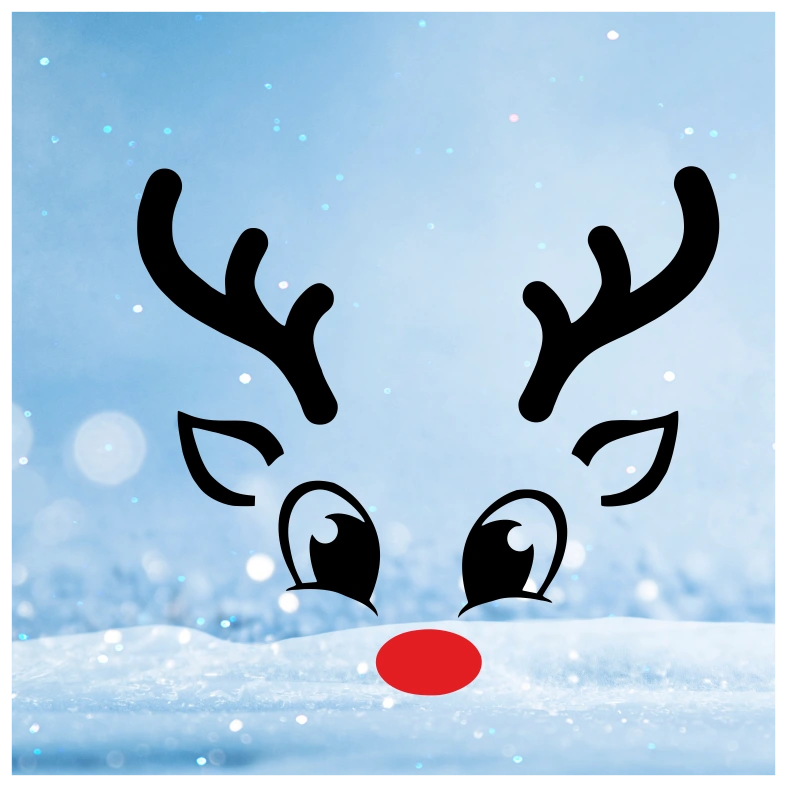 Cute Reindeer Boy Wall Sticker