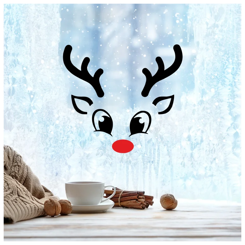 Cute Reindeer Boy Wall Sticker