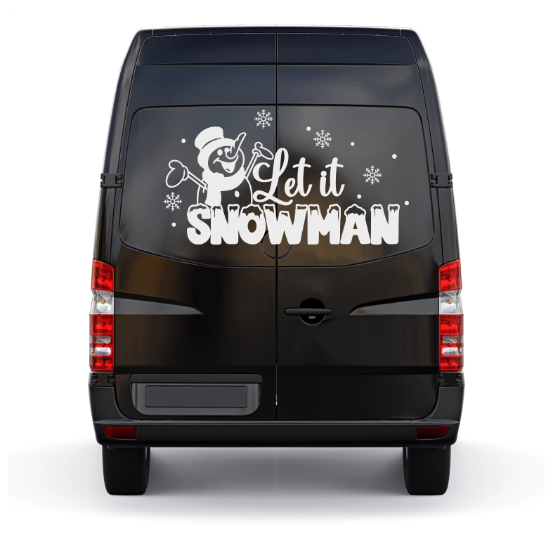 Let It Snowman Car Sticker Decal