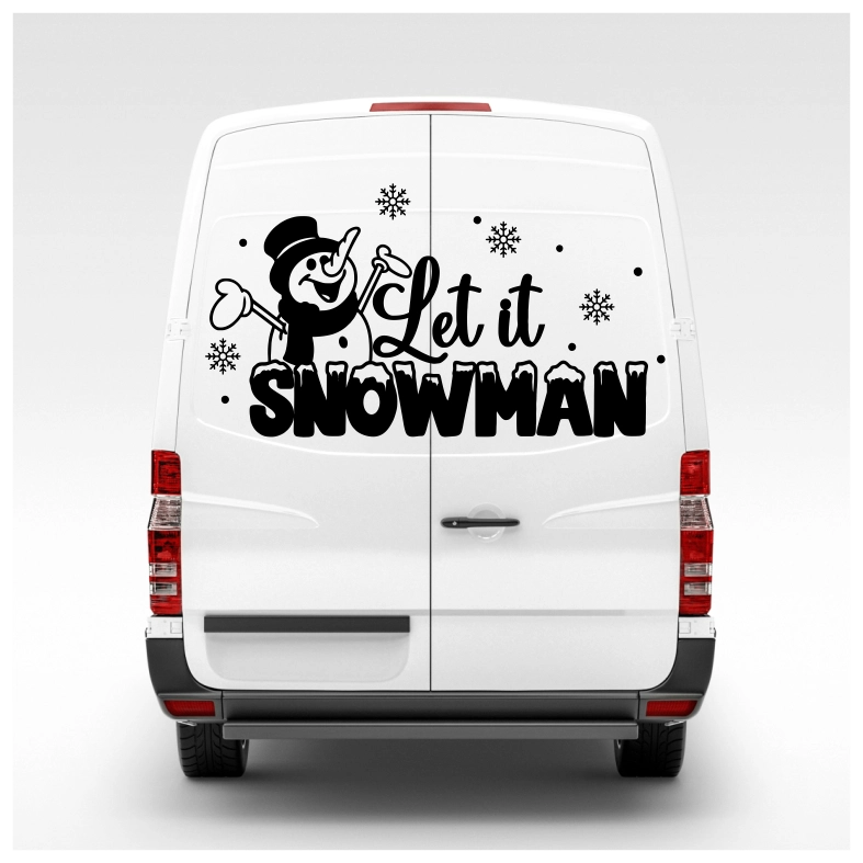 Let It Snowman Car Sticker Decal
